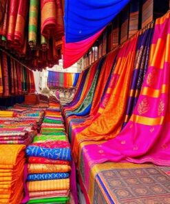 Colección de telas de seda Sari